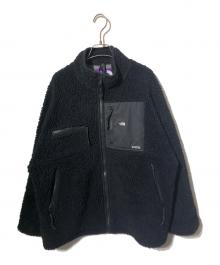 THE NORTHFACE PURPLELABEL（ザ・ノースフェイス パープルレーベル）の古着「Wool Boa Fleece Field Jacket/ボアジャケット」｜ブラック
