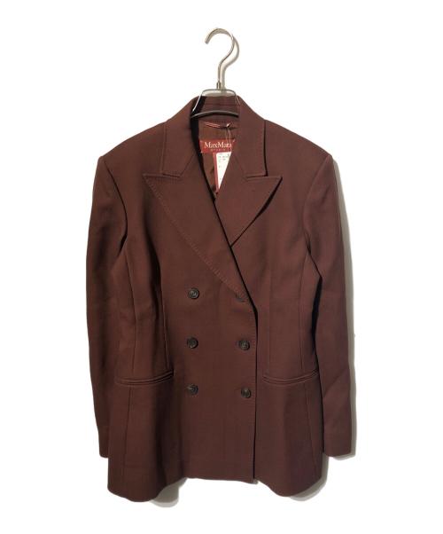 Max Mara Studio（マックスマーラ ストゥディオ）Max Mara Studio (マックスマーラ ストゥディオ) ダブルジャケット ブラウン サイズ:44の古着・服飾アイテム