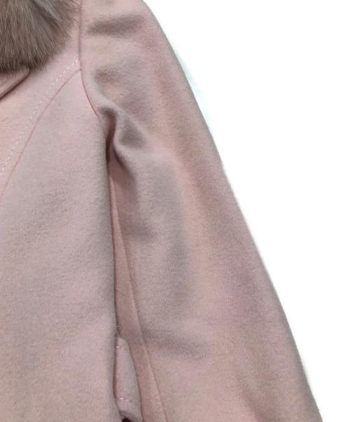 Harrods（ハロッズ）Harrods (ハロッズ) カシミヤブレンドコート ピンク サイズ:2の古着・服飾アイテム