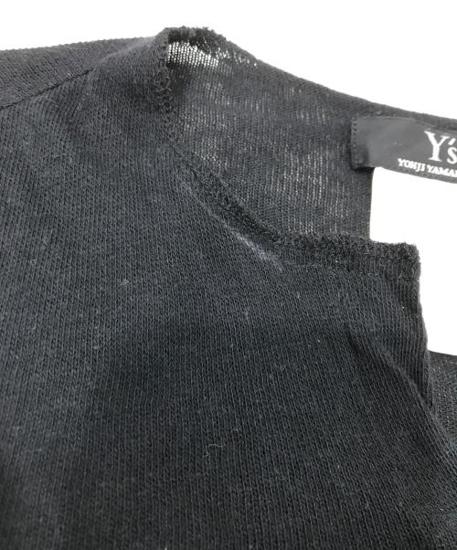 Y's（ワイズ）Y's (ワイズ) アシンメトリーカーディガン ブラック サイズ:3の古着・服飾アイテム