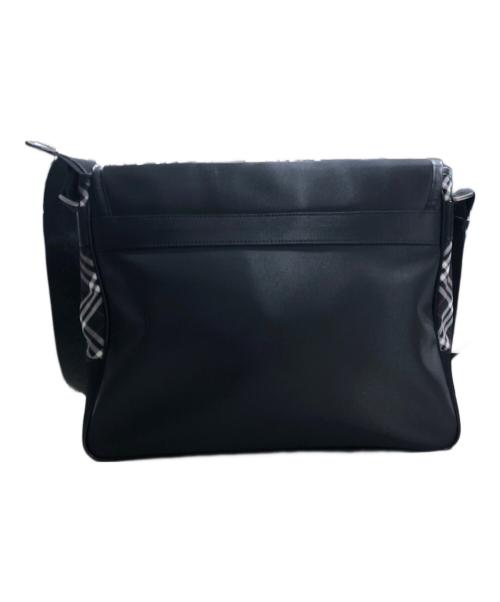 BURBERRY BLACK LABEL（バーバリーブラックレーベル）BURBERRY BLACK LABEL (バーバリーブラックレーベル) サイドノバチェックショルダーバッグ ブラックの古着・服飾アイテム
