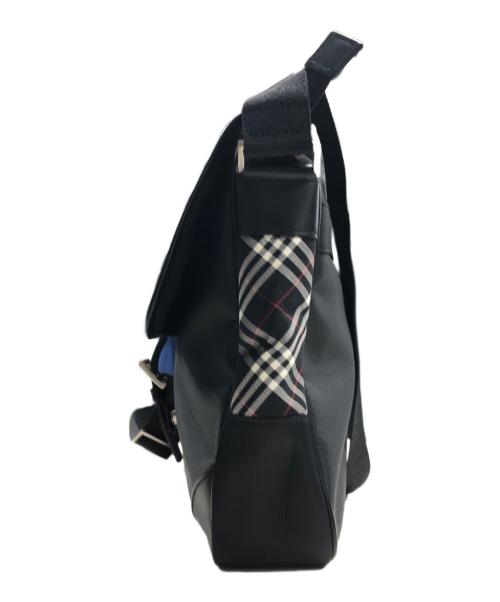 BURBERRY BLACK LABEL（バーバリーブラックレーベル）BURBERRY BLACK LABEL (バーバリーブラックレーベル) サイドノバチェックショルダーバッグ ブラックの古着・服飾アイテム