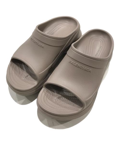 BALENCIAGA（バレンシアガ）BALENCIAGA (バレンシアガ) crocs (クロックス) プールクロックスラバーミュール ベージュ サイズ:38の古着・服飾アイテム