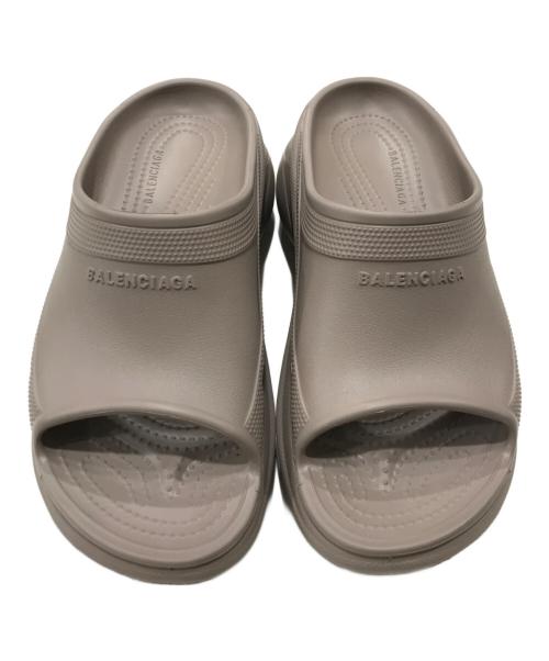 BALENCIAGA（バレンシアガ）BALENCIAGA (バレンシアガ) crocs (クロックス) プールクロックスラバーミュール ベージュ サイズ:38の古着・服飾アイテム