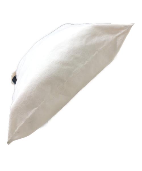 MM6 Maison Margiela（エムエムシックスメゾンマルジェラ）MM6 Maison Margiela (エムエムシックスメゾンマルジェラ) 反転ロゴ キャンバストートバッグ アイボリーの古着・服飾アイテム