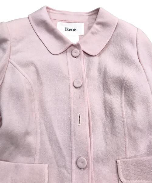 Rene（ルネ）Rene (ルネ) ウールコート ピンク サイズ:36の古着・服飾アイテム
