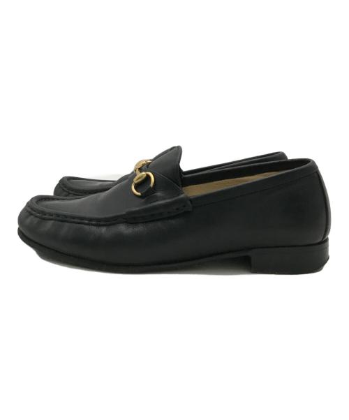 GUCCI（グッチ）GUCCI (グッチ) ホースビットローファー ブラック サイズ:24.0の古着・服飾アイテム