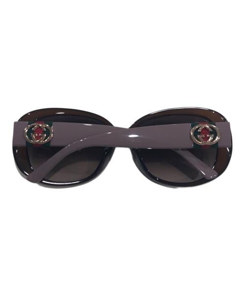 GUCCI（グッチ）GUCCI (グッチ) GGシェリーラインサングラス ブラウン サイズ:57□16の古着・服飾アイテム