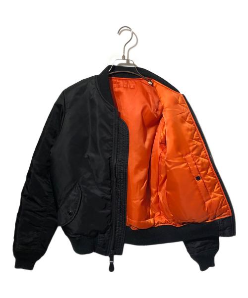 AVIREX（アヴィレックス）AVIREX (アヴィレックス) COMMERCIAL LOGO MA-1フライトジャケット ブラック サイズ:Mの古着・服飾アイテム