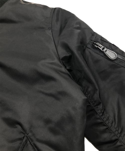 AVIREX（アヴィレックス）AVIREX (アヴィレックス) COMMERCIAL LOGO MA-1フライトジャケット ブラック サイズ:Mの古着・服飾アイテム