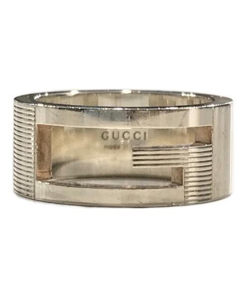 GUCCI（グッチ）GUCCI (グッチ) ブランデッドGワイドリング シルバー サイズ:9の古着・服飾アイテム