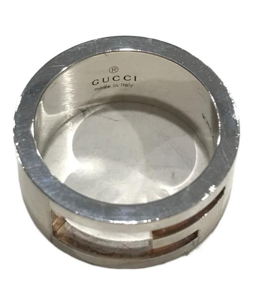 GUCCI（グッチ）GUCCI (グッチ) ブランデッドGワイドリング シルバー サイズ:9の古着・服飾アイテム