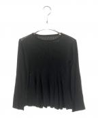 CFCLシーエフシーエル）の古着「HYPHA LUCENT GLITTER LONG SLEEVE FLARE TOP」｜ブラック