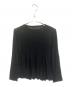 CFCL（シーエフシーエル）の古着「HYPHA LUCENT GLITTER LONG SLEEVE FLARE TOP」｜ブラック