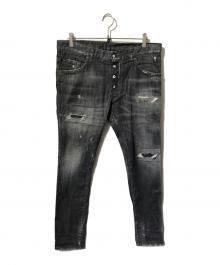 DSQUARED2（ディースクエアード）の古着「Skater Jean/デニムパンツ」｜ブラック