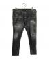DSQUARED2（ディースクエアード）の古着「Skater Jean/デニムパンツ」｜ブラック