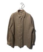 AURALEEオーラリー）の古着「BOTANICAL DYED SELVEDGE DENIM SHIRTS BLOUSON」｜ブラウン