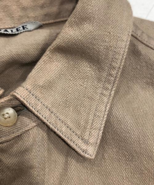 AURALEE（オーラリー）AURALEE (オーラリー) BOTANICAL DYED SELVEDGE DENIM SHIRTS BLOUSON ブラウン サイズ:3の古着・服飾アイテム