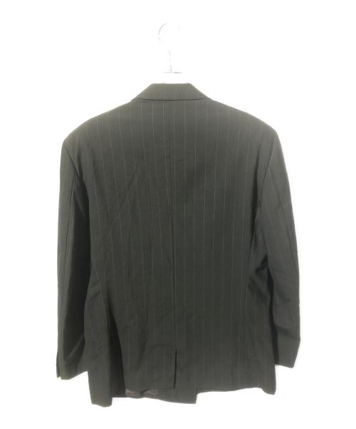 GIANNI VERSACE（ジャンニ・ヴェルサーチ）GIANNI VERSACE (ジャンニ・ヴェルサーチ) ピンストライプダブルセットアップスーツ グリーン サイズ:表記なしの古着・服飾アイテム