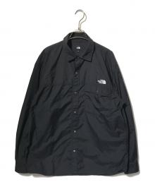 THE NORTH FACE（ザ ノース フェイス）の古着「ロングスリーブヌプシシャツ」｜ブラック