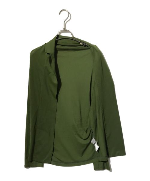 YOHJI YAMAMOTO（ヨウジヤマモト）YOHJI YAMAMOTO (ヨウジヤマモト) トッパーカーディガン グリーン サイズ:2の古着・服飾アイテム