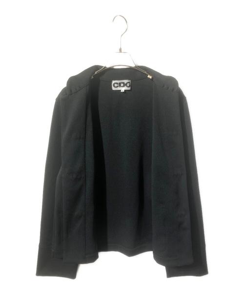 COMME des GARCONS JUNYA WATANABE MAN（コム デ ギャルソン ジュンヤ ワタナベ マン）COMME des GARCONS JUNYA WATANABE MAN (コム デ ギャルソン ジュンヤ ワタナベ マン) ポリエステルジャージー チャイナジャケット ブラック サイズ:SIZE Lの古着・服飾アイテム