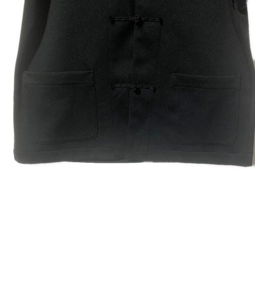 COMME des GARCONS JUNYA WATANABE MAN（コム デ ギャルソン ジュンヤ ワタナベ マン）COMME des GARCONS JUNYA WATANABE MAN (コム デ ギャルソン ジュンヤ ワタナベ マン) ポリエステルジャージー チャイナジャケット ブラック サイズ:SIZE Lの古着・服飾アイテム