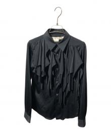 COMME des GARCONS（コムデギャルソン）の古着「フリルシャツ」｜ブラック