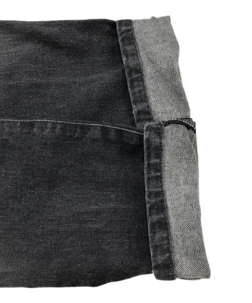 BALMAIN（バルマン）BALMAIN (バルマン) 蛇腹バイカーデニムパンツ グレー サイズ:27の古着・服飾アイテム