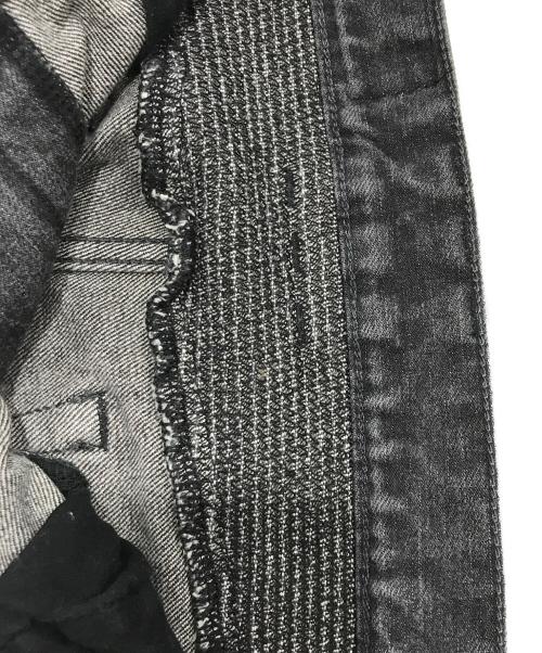 BALMAIN（バルマン）BALMAIN (バルマン) 蛇腹バイカーデニムパンツ グレー サイズ:27の古着・服飾アイテム