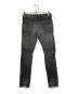 BALMAIN (バルマン) 蛇腹バイカーデニムパンツ グレー サイズ:27：25000円