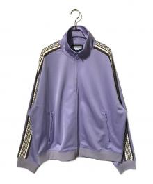 MAISON SPECIAL（メゾンスペシャル）の古着「Prime-Over Crochet Line Track Jacket/トラックジャケット」｜パープル