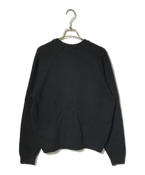 SUPREME（シュプリーム）SUPREME (シュプリーム) Flocked Logo Sweater/ロゴニット ブラック サイズ:Sの古着・服飾アイテム