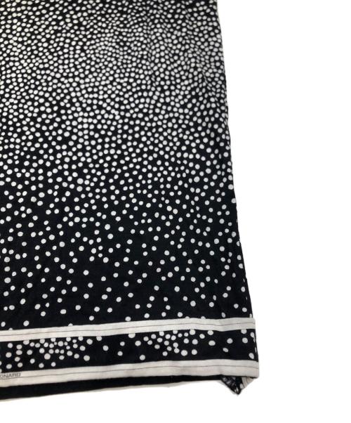 LEONARD FASHION（レオナールファッション）LEONARD FASHION (レオナールファッション) ドットシルク混ニットワンピース ブラック サイズ:Lの古着・服飾アイテム