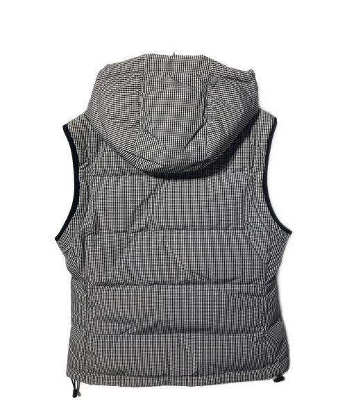 BURBERRY BLACK LABEL（バーバリーブラックレーベル）BURBERRY BLACK LABEL (バーバリーブラックレーベル) ギンガムチェックダウンベスト/フーディーベスト グレー サイズ:Ｍの古着・服飾アイテム