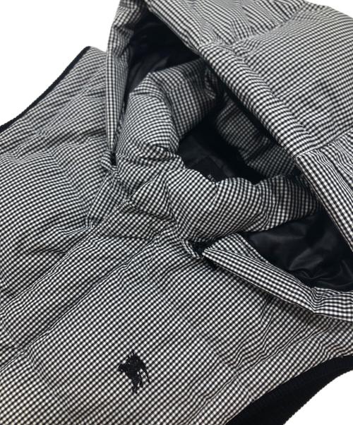 BURBERRY BLACK LABEL（バーバリーブラックレーベル）BURBERRY BLACK LABEL (バーバリーブラックレーベル) ギンガムチェックダウンベスト/フーディーベスト グレー サイズ:Ｍの古着・服飾アイテム