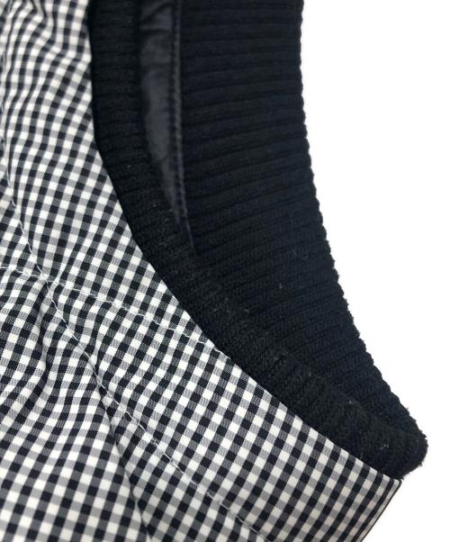 BURBERRY BLACK LABEL（バーバリーブラックレーベル）BURBERRY BLACK LABEL (バーバリーブラックレーベル) ギンガムチェックダウンベスト/フーディーベスト グレー サイズ:Ｍの古着・服飾アイテム