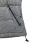 中古・古着 BURBERRY BLACK LABEL (バーバリーブラックレーベル) ギンガムチェックダウンベスト/フーディーベスト グレー サイズ:Ｍ：10000円
