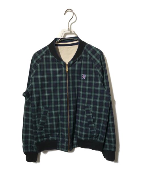 BLACK LABEL CRESTBRIDGE（ブラックレーベル クレストブリッジ）BLACK LABEL CRESTBRIDGE (ブラックレーベル クレストブリッジ) リバーシブルジャケット/ブルゾン/チェックジャケット ベージュ サイズ:Lの古着・服飾アイテム
