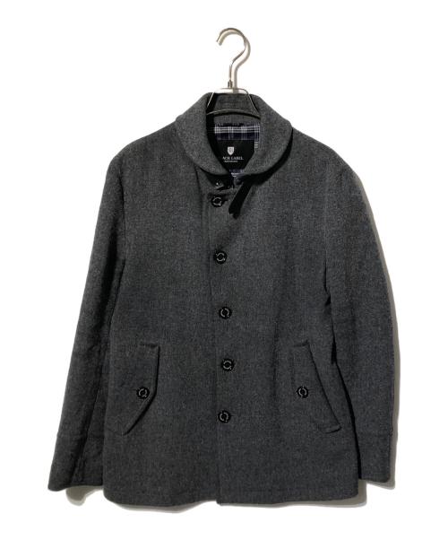 BLACK LABEL CRESTBRIDGE（ブラックレーベル クレストブリッジ）BLACK LABEL CRESTBRIDGE (ブラックレーベル クレストブリッジ) ショートメルトンコート グレー サイズ:Lの古着・服飾アイテム