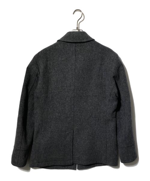 BLACK LABEL CRESTBRIDGE（ブラックレーベル クレストブリッジ）BLACK LABEL CRESTBRIDGE (ブラックレーベル クレストブリッジ) ショートメルトンコート グレー サイズ:Lの古着・服飾アイテム