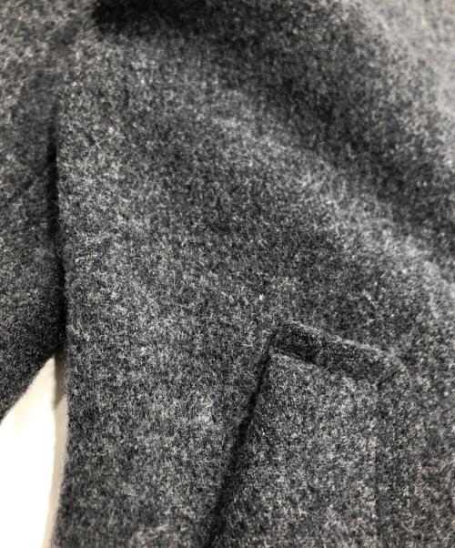 BLACK LABEL CRESTBRIDGE（ブラックレーベル クレストブリッジ）BLACK LABEL CRESTBRIDGE (ブラックレーベル クレストブリッジ) ショートメルトンコート グレー サイズ:Lの古着・服飾アイテム