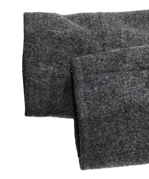 BLACK LABEL CRESTBRIDGE（ブラックレーベル クレストブリッジ）BLACK LABEL CRESTBRIDGE (ブラックレーベル クレストブリッジ) ショートメルトンコート グレー サイズ:Lの古着・服飾アイテム