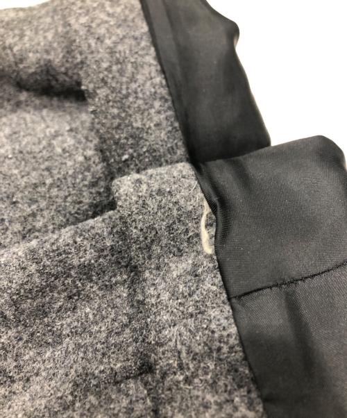 BLACK LABEL CRESTBRIDGE（ブラックレーベル クレストブリッジ）BLACK LABEL CRESTBRIDGE (ブラックレーベル クレストブリッジ) ショートメルトンコート グレー サイズ:Lの古着・服飾アイテム