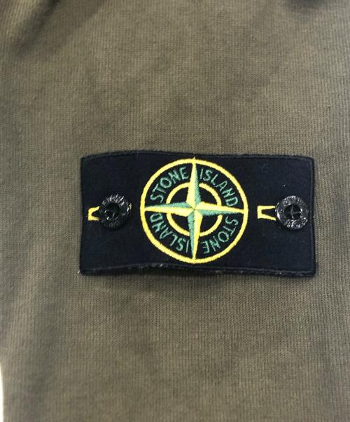 STONE ISLAND（ストーンアイランド）STONE ISLAND (ストーンアイランド) ガーメントダイハーフジップニット グリーン サイズ:Sの古着・服飾アイテム