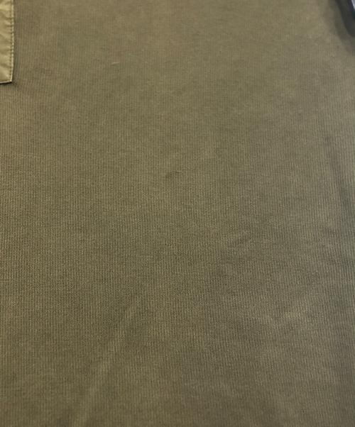 STONE ISLAND（ストーンアイランド）STONE ISLAND (ストーンアイランド) ガーメントダイハーフジップニット グリーン サイズ:Sの古着・服飾アイテム