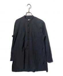 COMOLI（コモリ）の古着「バンドカラーシャツ/ノーカラーシャツ」｜グレー