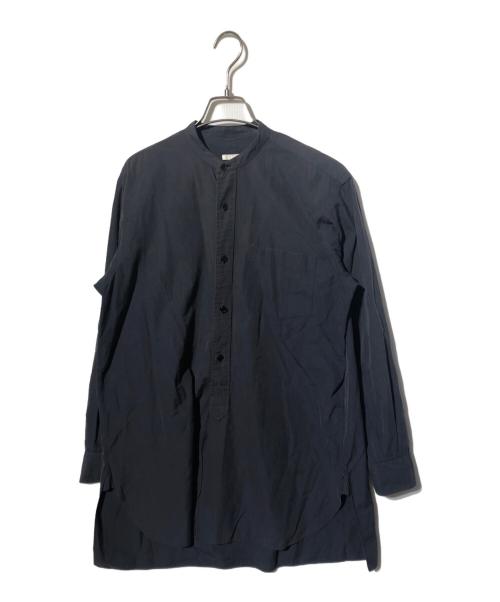 COMOLI（コモリ）COMOLI (コモリ) バンドカラーシャツ/ノーカラーシャツ グレー サイズ:表記なしの古着・服飾アイテム