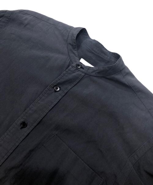 COMOLI（コモリ）COMOLI (コモリ) バンドカラーシャツ/ノーカラーシャツ グレー サイズ:表記なしの古着・服飾アイテム