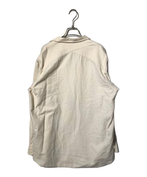 ULTERIOR（アルテリア）ULTERIOR (アルテリア) コットンカシミヤフランネルプルオーバーシャツカシミヤﾌブラウス アイボリー サイズ:3の古着・服飾アイテム